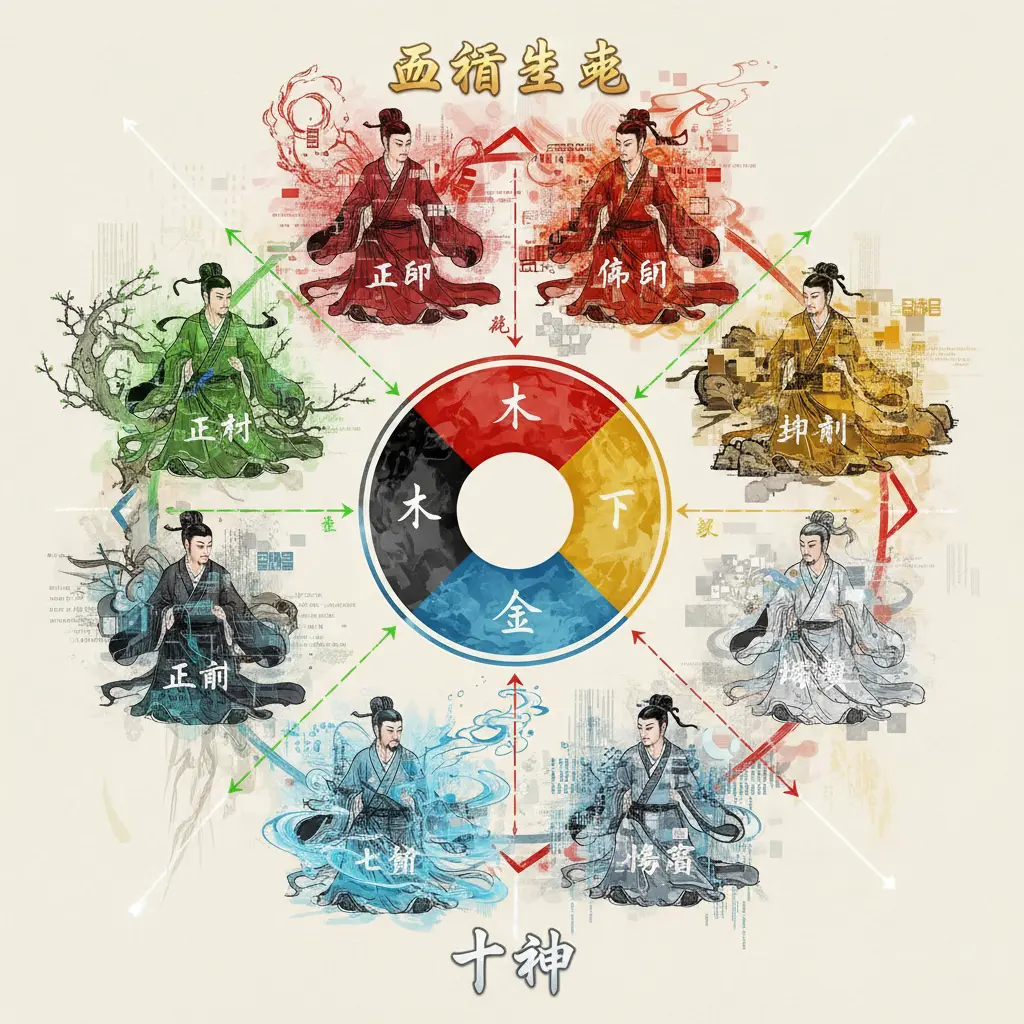 十神 - 五行生剋